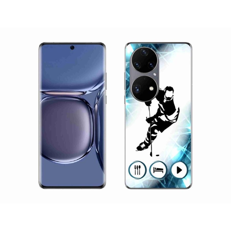 Gelový kryt mmCase na mobil Huawei P50 Pro - hokej 1