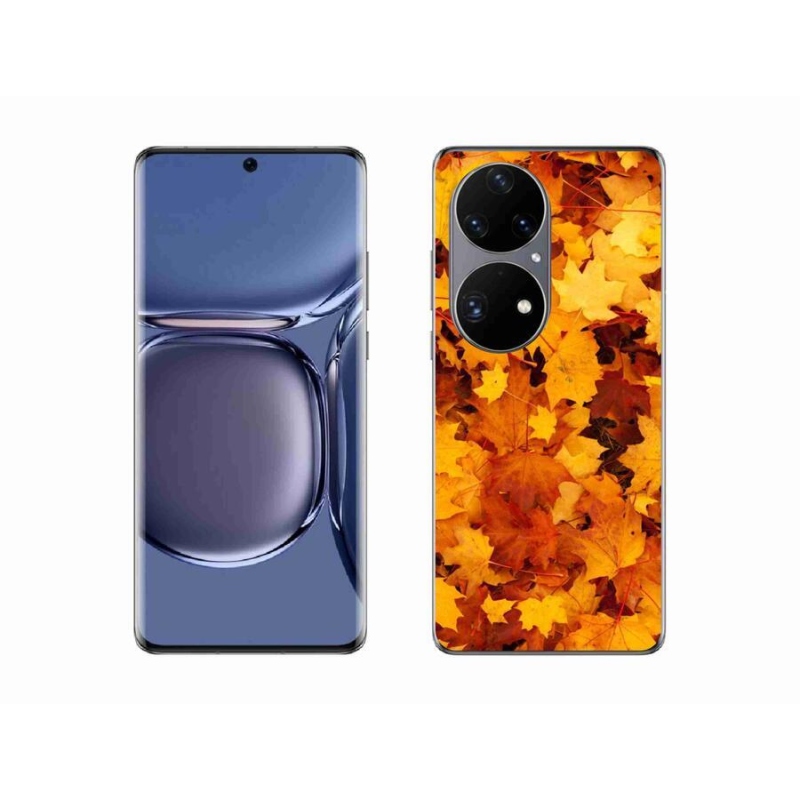 Gelový kryt mmCase na mobil Huawei P50 Pro - javorové listy