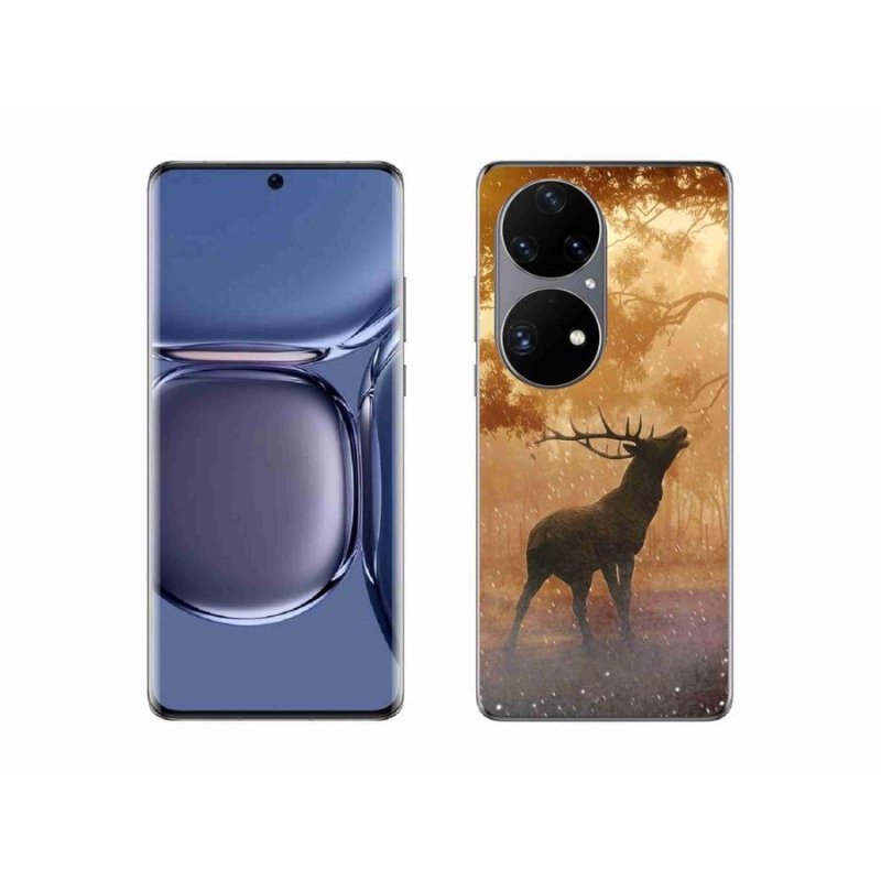 Gelový kryt mmCase na mobil Huawei P50 Pro - jelen v říji
