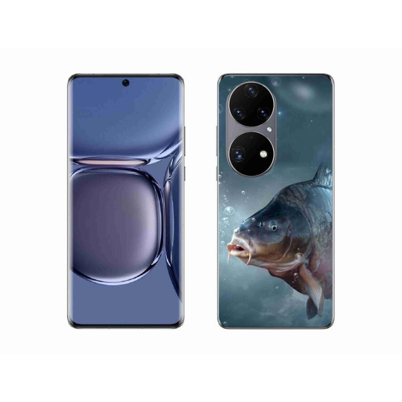 Gelový kryt mmCase na mobil Huawei P50 Pro - kapr a bublinky