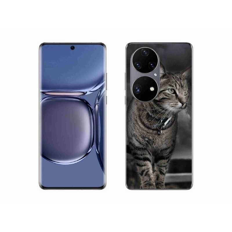 Gelový kryt mmCase na mobil Huawei P50 Pro - kočka