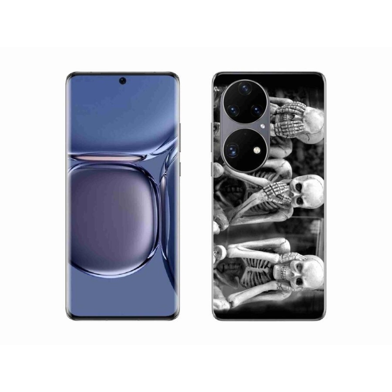 Gelový kryt mmCase na mobil Huawei P50 Pro - kostlivci