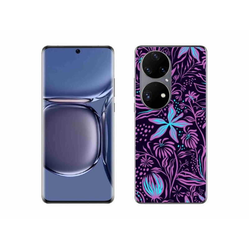 Gelový kryt mmCase na mobil Huawei P50 Pro - květiny 2