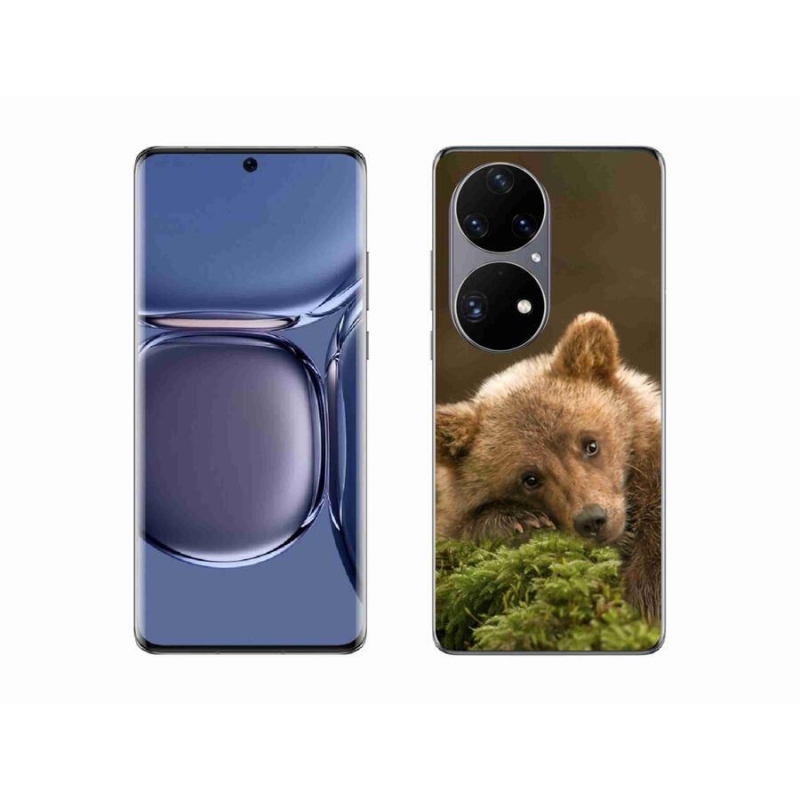 Gelový kryt mmCase na mobil Huawei P50 Pro - medvěd
