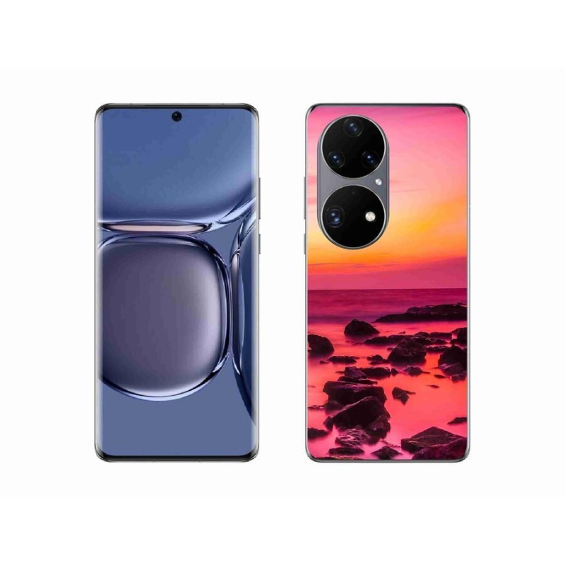 Gelový kryt mmCase na mobil Huawei P50 Pro - moře a záře