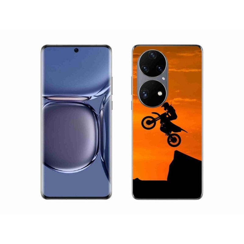 Gelový kryt mmCase na mobil Huawei P50 Pro - motocross