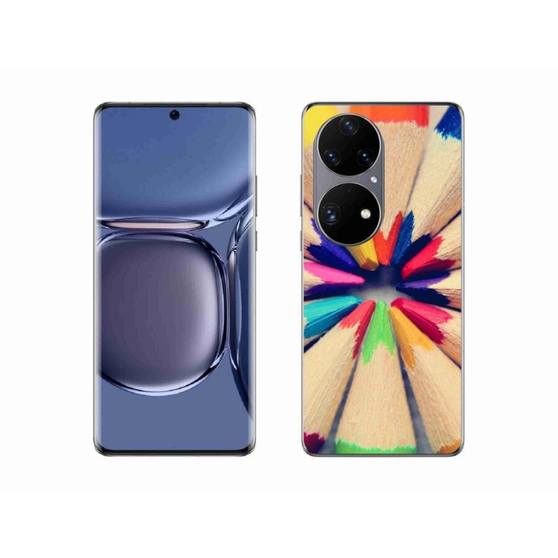 Gelový kryt mmCase na mobil Huawei P50 Pro - pastelky