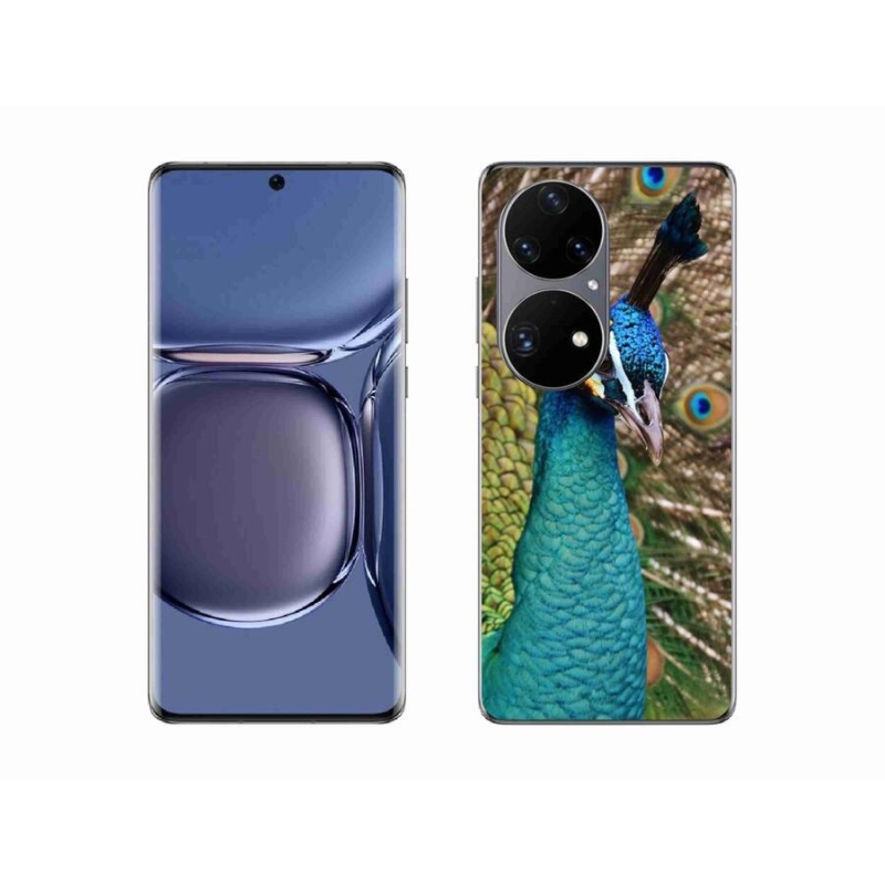 Gelový kryt mmCase na mobil Huawei P50 Pro - páv