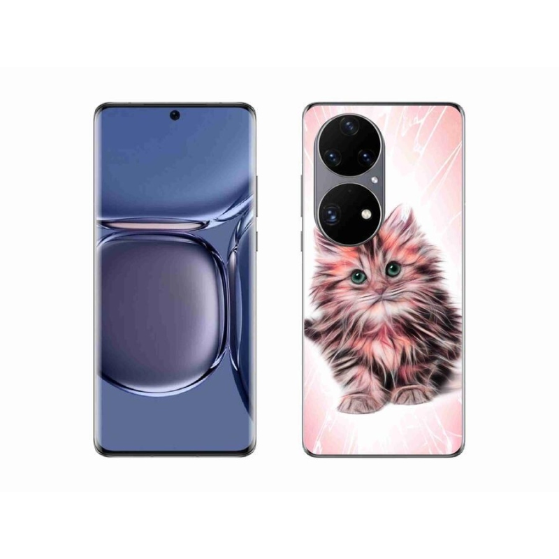 Gelový kryt mmCase na mobil Huawei P50 Pro - roztomilé kotě