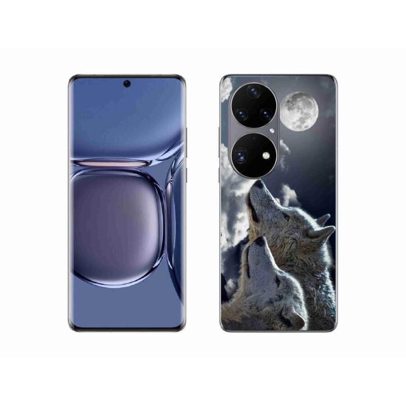 Gelový kryt mmCase na mobil Huawei P50 Pro - vlci
