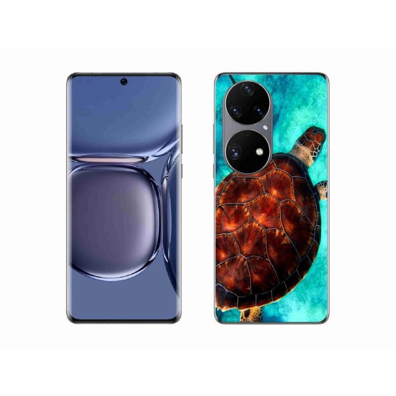 Gelový kryt mmCase na mobil Huawei P50 Pro - želva