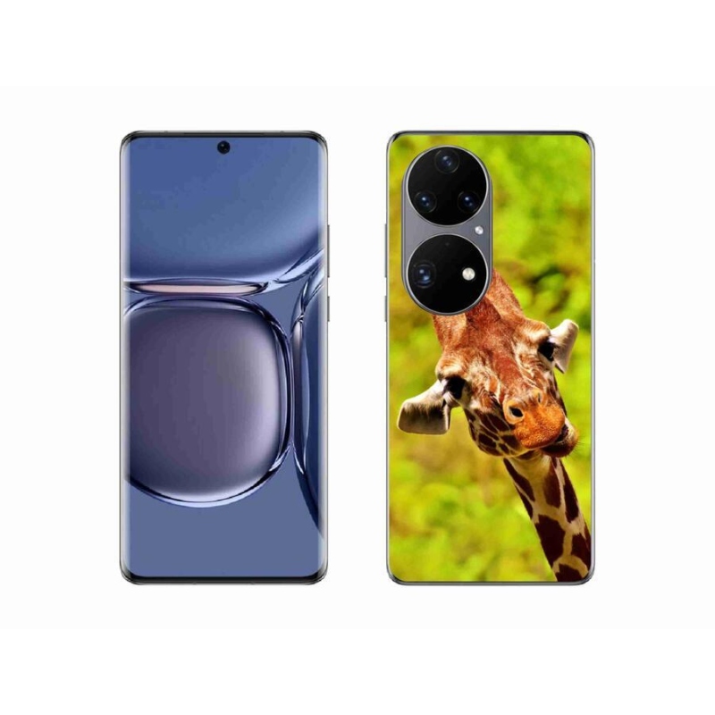 Gelový kryt mmCase na mobil Huawei P50 Pro - žirafa