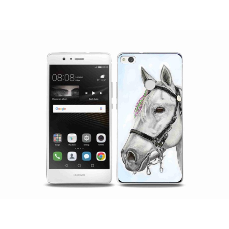 Gelový kryt mmCase na mobil Huawei P9 Lite (2017) - bílý kůň 1