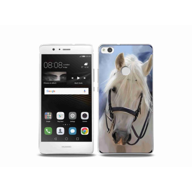 Gelový kryt mmCase na mobil Huawei P9 Lite (2017) - bílý kůň