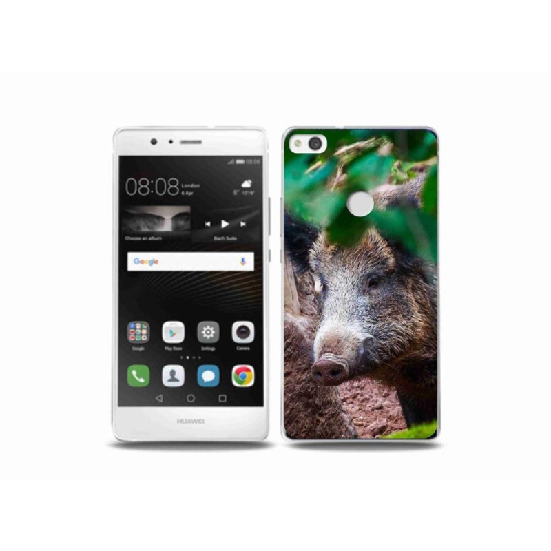Gelový kryt mmCase na mobil Huawei P9 Lite (2017) - divoké prase