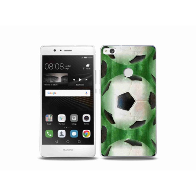 Gelový kryt mmCase na mobil Huawei P9 Lite (2017) - fotbalový míč