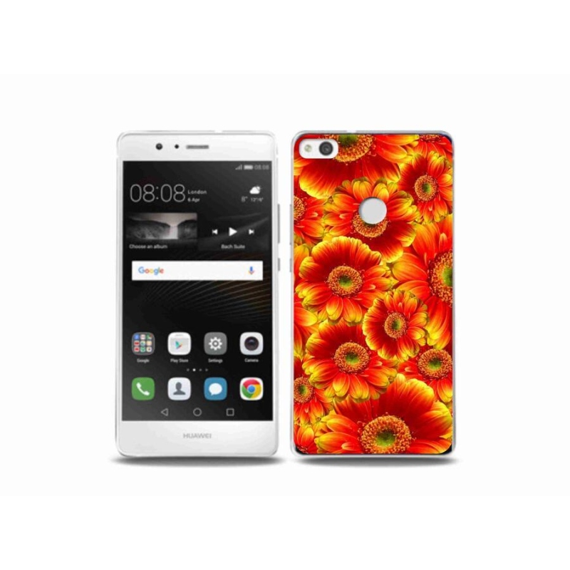 Gelový kryt mmCase na mobil Huawei P9 Lite (2017) - gerbera 1