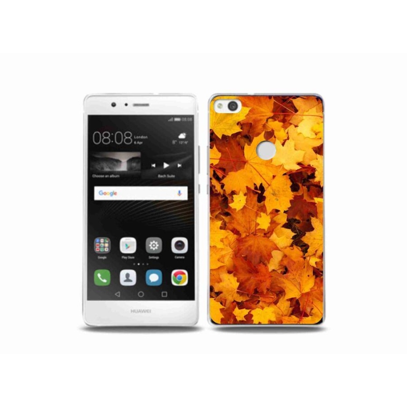 Gelový kryt mmCase na mobil Huawei P9 Lite (2017) - javorové listy