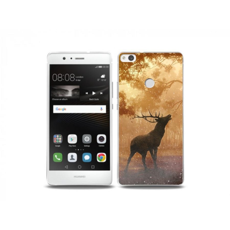 Gelový kryt mmCase na mobil Huawei P9 Lite (2017) - jelen v říji