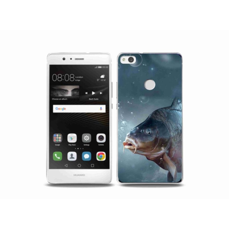 Gelový kryt mmCase na mobil Huawei P9 Lite (2017) - kapr a bublinky
