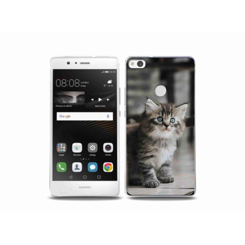 Gelový kryt mmCase na mobil Huawei P9 Lite (2017) - koťátko