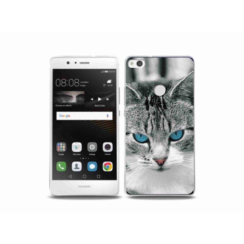 Gelový kryt mmCase na mobil Huawei P9 Lite (2017) - kočičí pohled 1