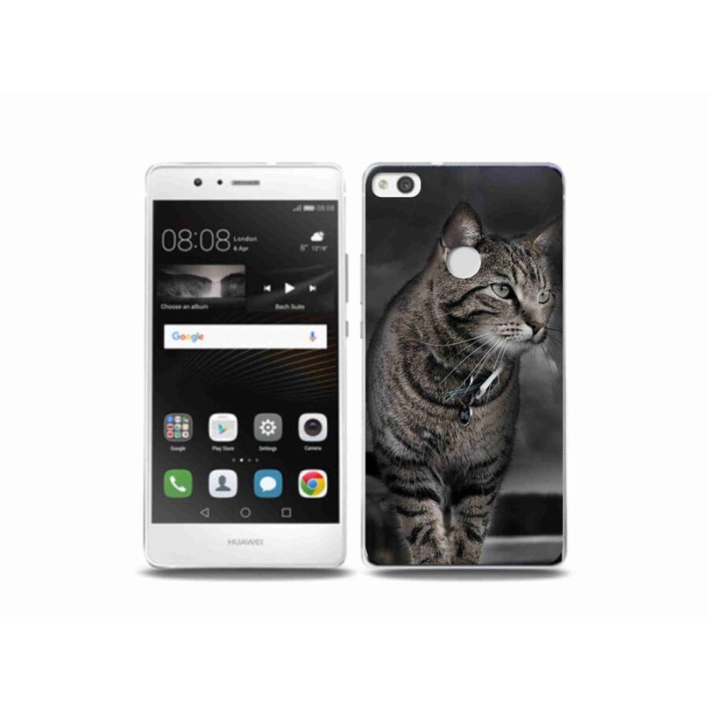 Gelový kryt mmCase na mobil Huawei P9 Lite (2017) - kočka