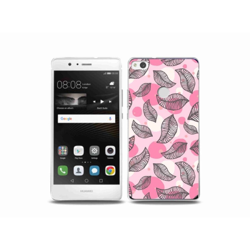 Gelový kryt mmCase na mobil Huawei P9 Lite (2017) - kreslené padající listy
