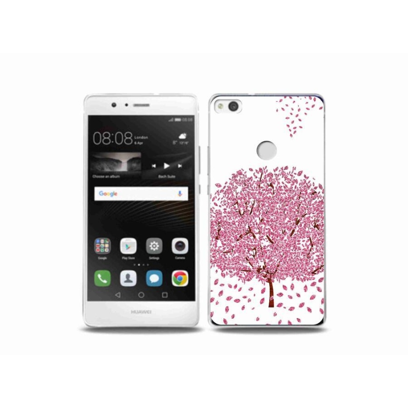 Gelový kryt mmCase na mobil Huawei P9 Lite (2017) - kreslený strom s listy