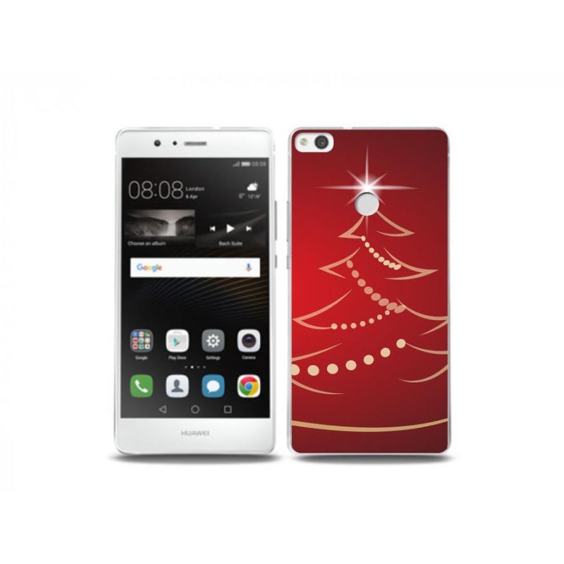 Gelový kryt mmCase na mobil Huawei P9 Lite (2017) - kreslený vánoční stromek