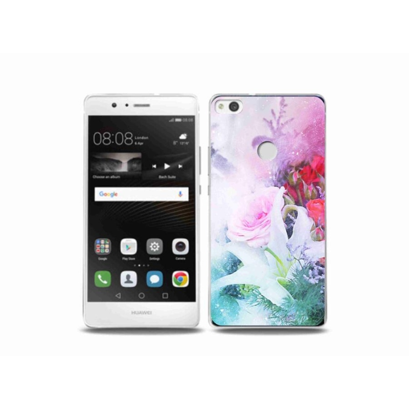 Gelový kryt mmCase na mobil Huawei P9 Lite (2017) - květiny 4