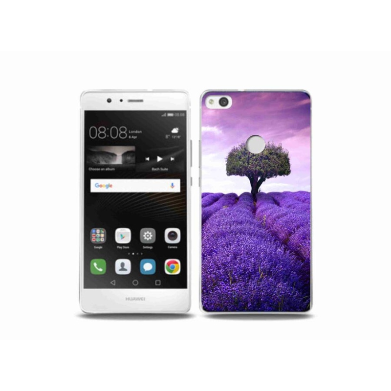 Gelový kryt mmCase na mobil Huawei P9 Lite (2017) - levandulová louka