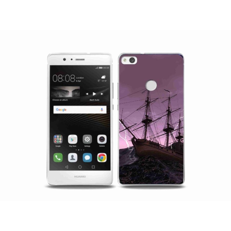 Gelový kryt mmCase na mobil Huawei P9 Lite (2017) - loď v bouři