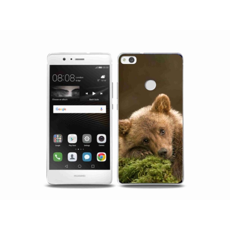Gelový kryt mmCase na mobil Huawei P9 Lite (2017) - medvěd