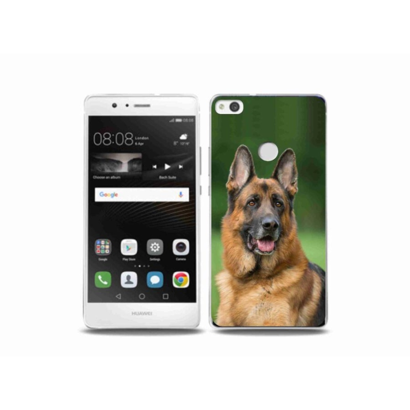 Gelový kryt mmCase na mobil Huawei P9 Lite (2017) - německý ovčák