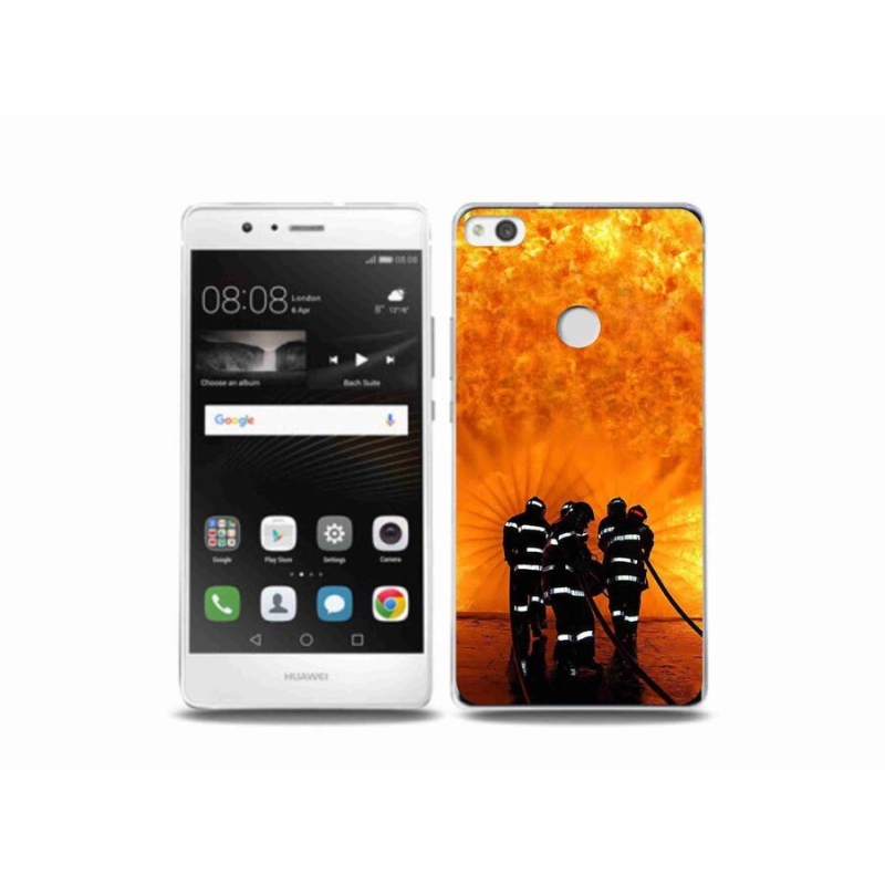 Gelový kryt mmCase na mobil Huawei P9 Lite (2017) - požár