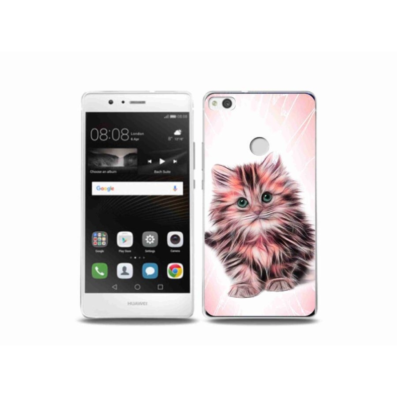 Gelový kryt mmCase na mobil Huawei P9 Lite (2017) - roztomilé kotě