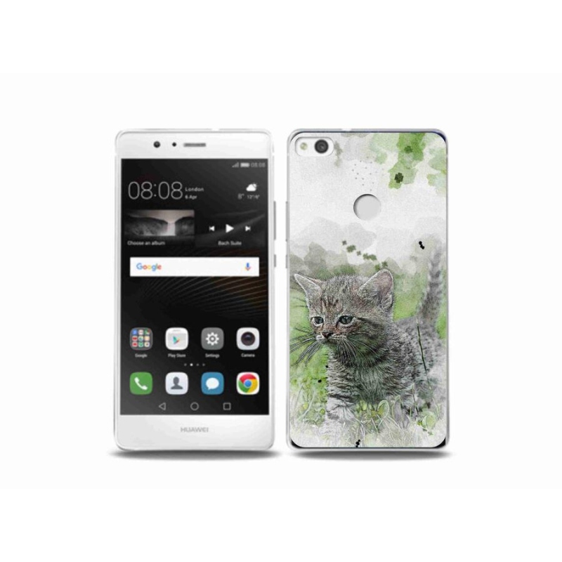 Gelový kryt mmCase na mobil Huawei P9 Lite (2017) - roztomilé kotě 1