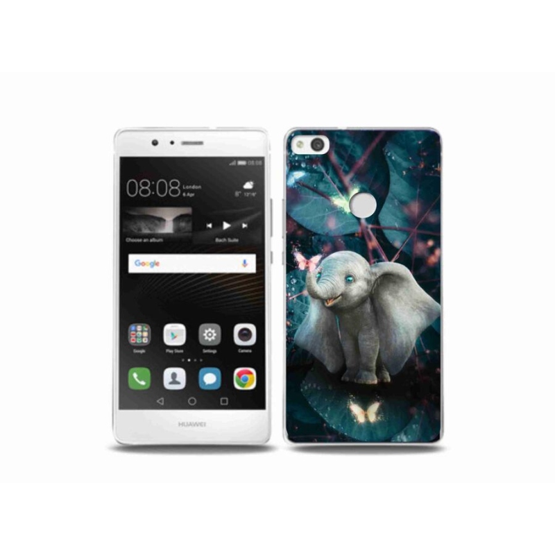 Gelový kryt mmCase na mobil Huawei P9 Lite (2017) - roztomilý slon