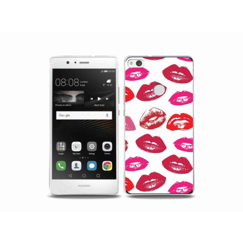 Gelový kryt mmCase na mobil Huawei P9 Lite (2017) - rty