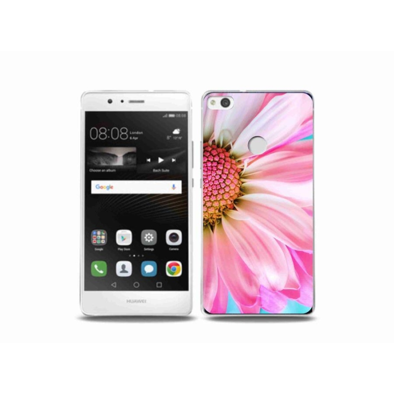 Gelový kryt mmCase na mobil Huawei P9 Lite (2017) - růžová květina