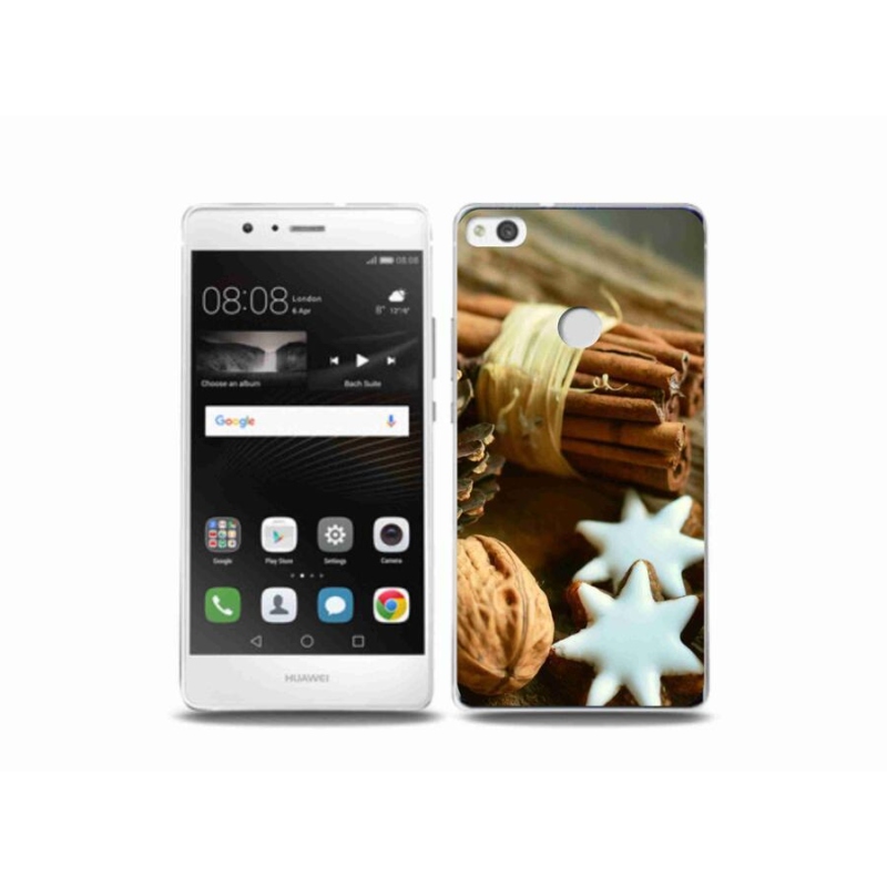 Gelový kryt mmCase na mobil Huawei P9 Lite (2017) - skořice a perníčky