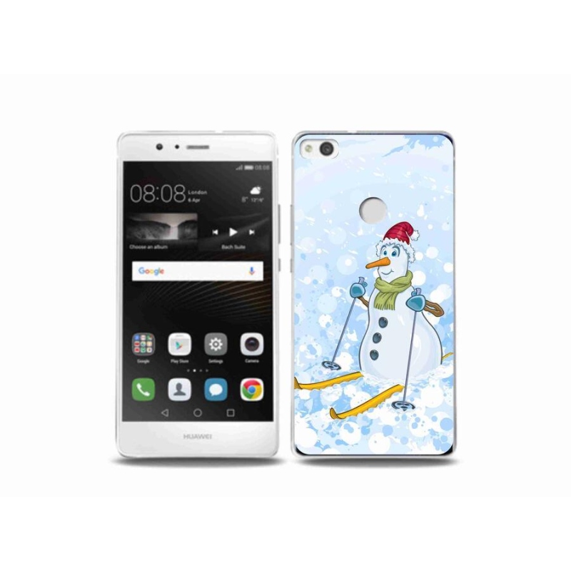 Gelový kryt mmCase na mobil Huawei P9 Lite (2017) - sněhulák