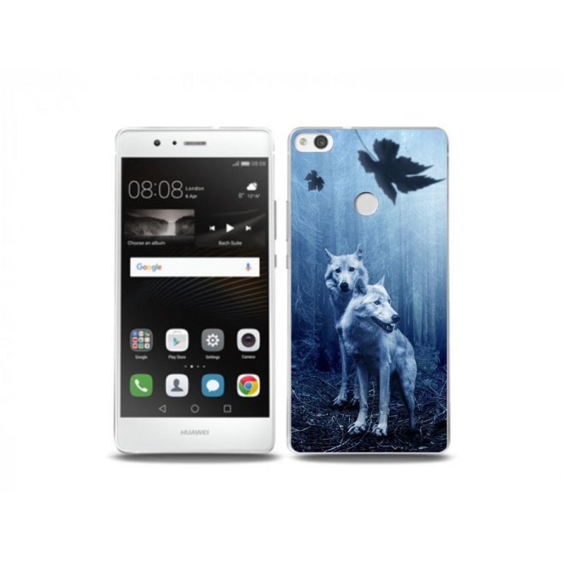 Gelový kryt mmCase na mobil Huawei P9 Lite (2017) - vlci v lese