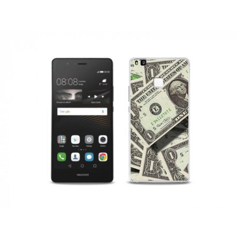 Gelový kryt mmCase na mobil Huawei P9 Lite - americký dolar