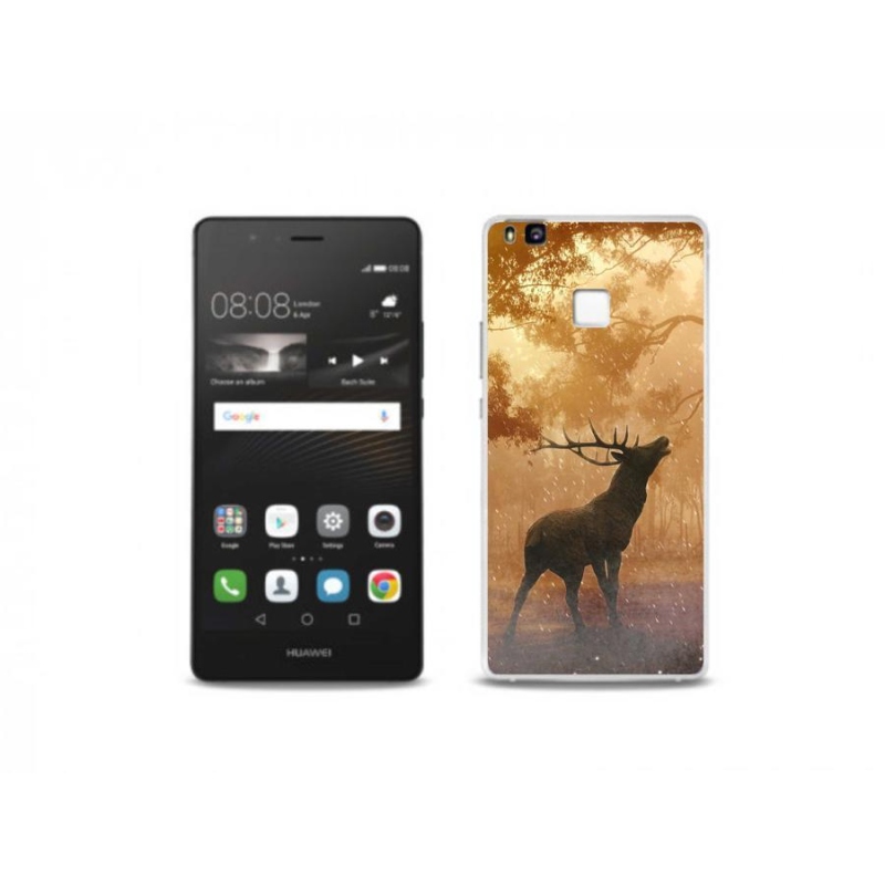 Gelový kryt mmCase na mobil Huawei P9 Lite - jelen v říji