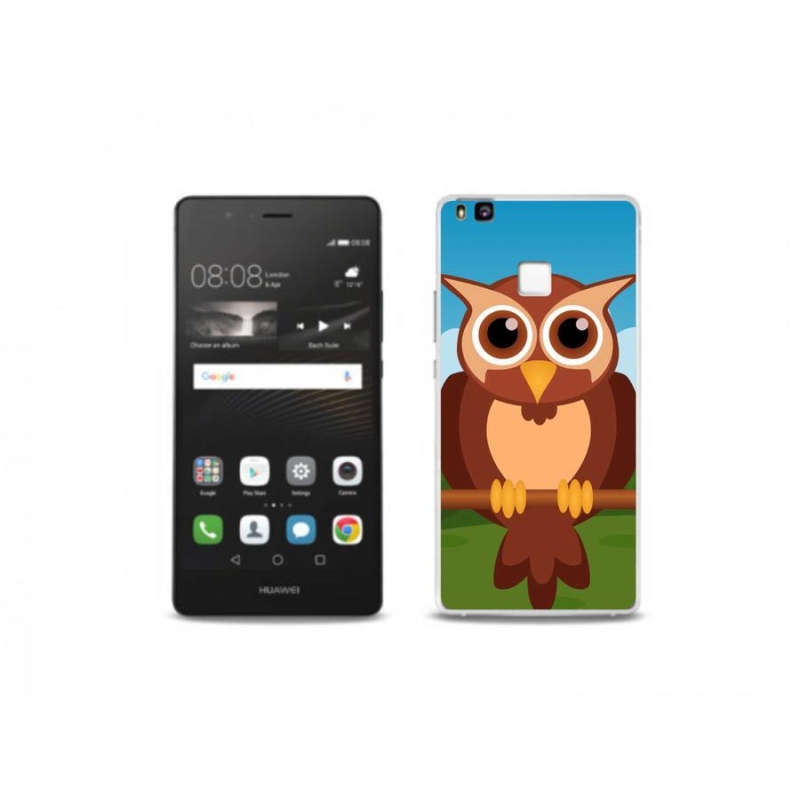 Gelový kryt mmCase na mobil Huawei P9 Lite - kreslená sova