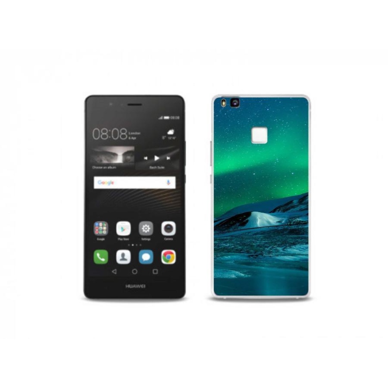 Gelový kryt mmCase na mobil Huawei P9 Lite - polární záře