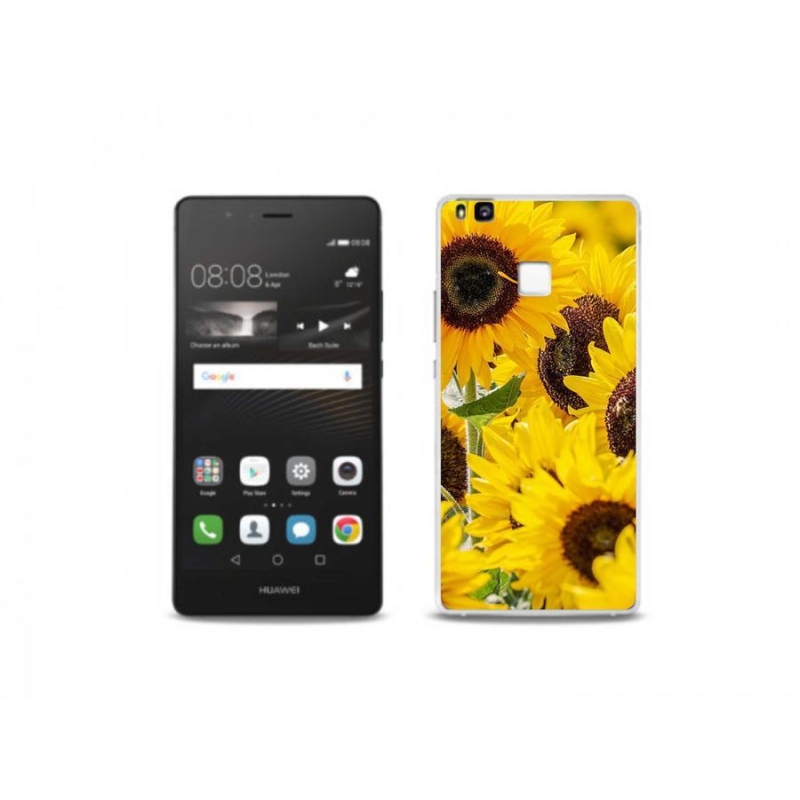 Gelový kryt mmCase na mobil Huawei P9 Lite - slunečnice