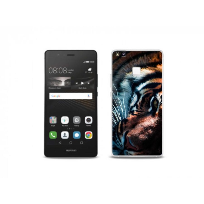 Gelový kryt mmCase na mobil Huawei P9 Lite - tygří pohled